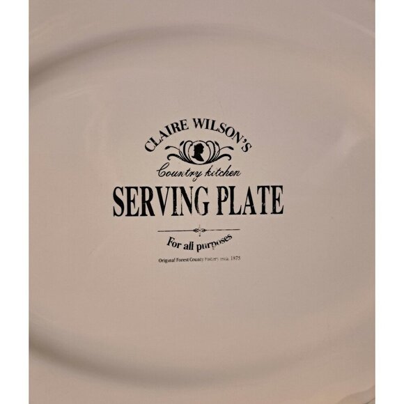 CLAIRE WILSON’S Country Kitchen Vintage 14.5” Serving Plate Taiwan - Picture 3 of 5